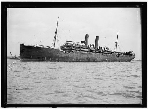 UNITED STATES NAVY. EITEL FRIEDRICH, GERMAN SHIP TAKEN OVER BY U.S.; THE SHIP