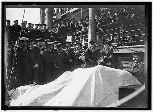 UNITED STATES NAVY. EITEL FRIEDRICH, GERMAN SHIP TAKEN OVER BY U.S.; THE SHIP