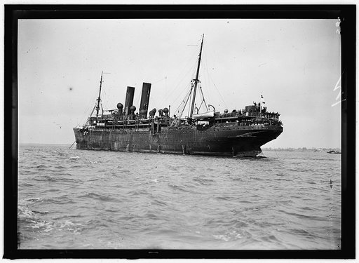 UNITED STATES NAVY. EITEL FRIEDRICH, GERMAN SHIP TAKEN OVER BY U.S.; THE SHIP