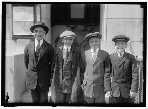 BALTIMORE NEWSBOYS; TWO OF GROUP ARE GEORGE HARRISON AND SAMUEL FRIEDEL