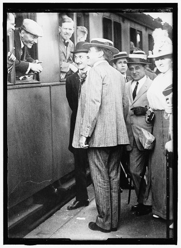GERARD, JAMES WATSON. AMB. E. & P. TO GERMANY, 1913-1917. AT BERLIN RY. STATION
