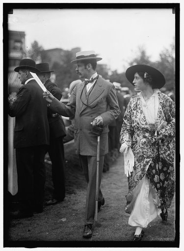 HORSE SHOWS. COL. AND MME. NICOLAI GOLEJEVSKI OF RUSSIAN EMBASSY