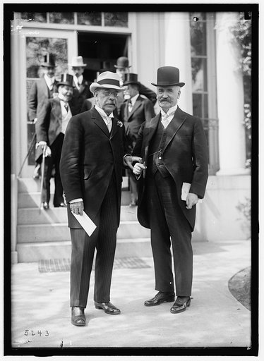 1ST PAN AMERICAN FINANCIAL CONFERENCE, WASHINGTON, D.C., MAY 1915. BOLIVIAN DELEGATION: DR. IGNACIOCALDERON; DR. ADOLF BALLIVIAN