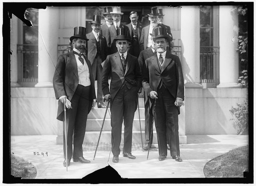 1ST PAN AMERICAN FINANCIAL CONFERENCE, WASHINGTON, D.C., MAY 1915. SAMUEL HALE PEARSON; MINISTER NAON; RICARDO C. ALDAO, OF ARGENTINE