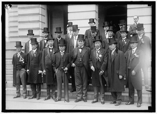 BRYAN, WILLIAM JENNINGS. REP. FROM NEBRASKA, 1891-1895; SECRETARY OF STATE, 1913-1915. WITH CHINESE CHAMBER OF COMMERCE