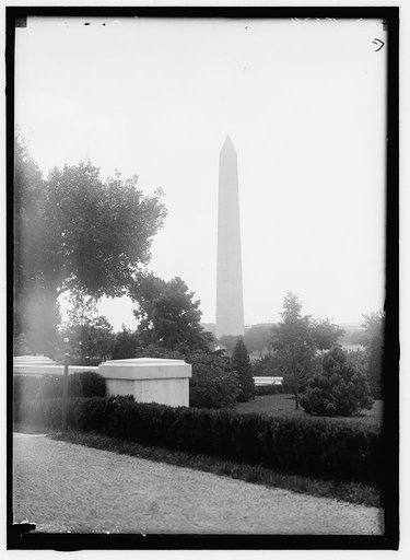 PAN AMERICAN UNION. VIEW FROM STEPS TO WASHINGTON MONUMENT