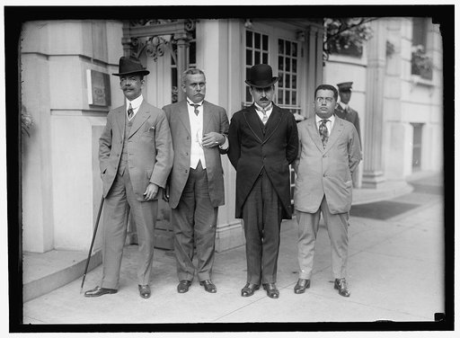 1ST PAN AMERICAN FINANCIAL CONFERENCE, WASHINGTON, D.C., MAY 1915. PANAMA: RAMON FACENE-DE; ARISTIDES ARJONA; J.A. LEFEVRE; J.E. ARJONA