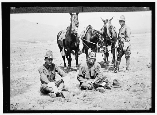 PHILIPPINES. SIGNAL CORPS CONSTRUCTING LINES IN THE ISLANDS
