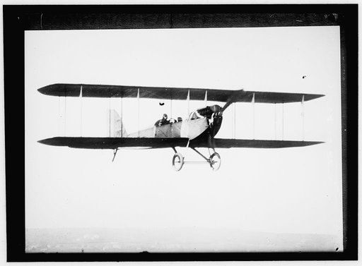 AVIATION, ARMY. EARLY TYPE THOMAS FLYER, TRACTOR BIPLANE