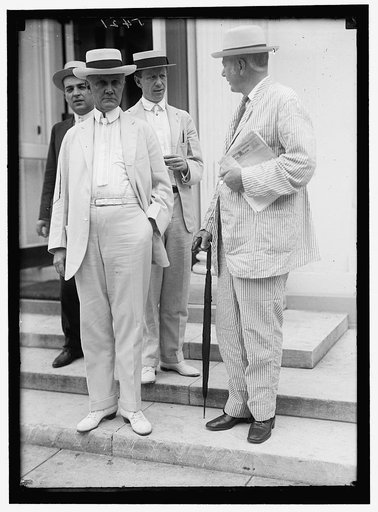 BURLESON, ALBERT SIDNEY. REP. FROM TEXAS, 1899-1913; POSTMASTER GENERAL, 1913-1921. AT WHITE HOUSE WITH ATTORNEY GENERAL GREGORY