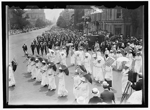 PREPAREDNESS PARADE. UNITS OF WOMEN IN PARADE