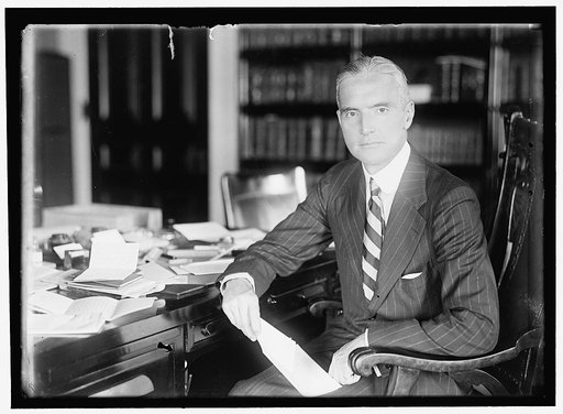 POLK, FRANK LYON, COUNSELOR, STATE DEPT., 1915; ACTING SEC. OF STATE, 1918-1919; UNDER SECRETARY OF STATE, 1920-1921. AT DESK