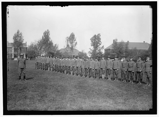 PLATTSBURG RESERVE OFFICERS TRAINING CAMP. MEN FROM D.C.
