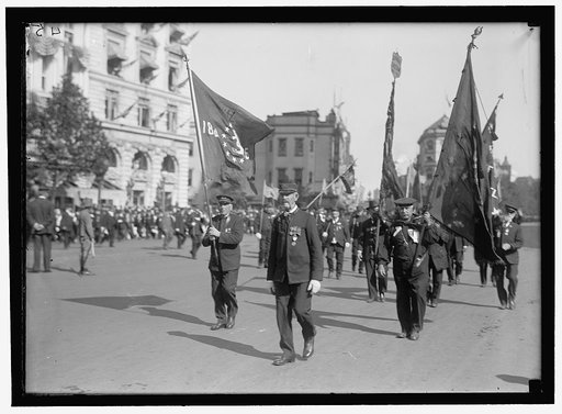 GRAND ARMY OF THE REPUBLIC. PARADE AT 1915 ENCAMPMENT. CIVIL WAR. NAVAL UNIT