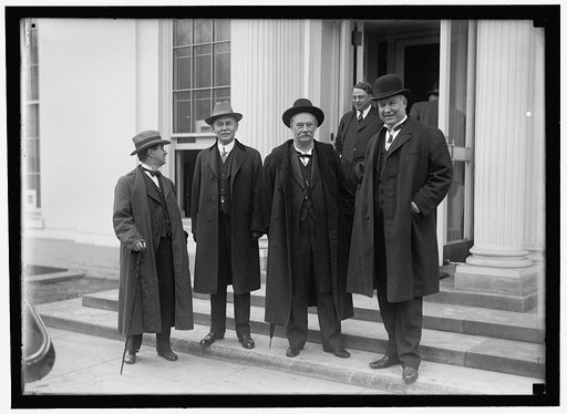HARDWICK, THOMAS WILLIAM, REP. FROM GEORGIA, 1902-1914; SENATOR, 1914-1919; GOVERNOR, 1921-1923. GROUP: HARDWICK, DR. M.L. BRITTAIN, GA. COMMR. ED.; N.A. HARRIS, GOVERNOR OF GEORGIA; SEN. HOKE SMITH