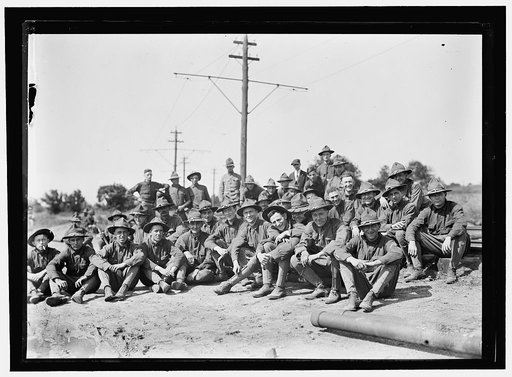 PLATTSBURG RESERVE OFFICERS TRAINING CAMP. RESTING