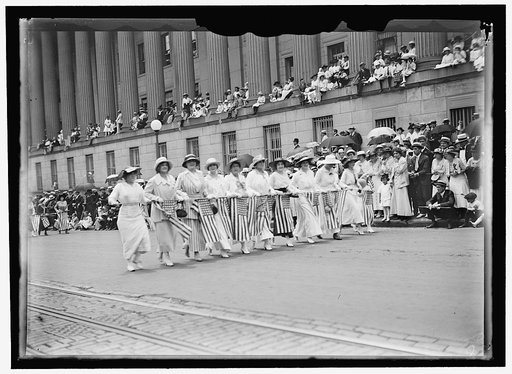 PREPAREDNESS PARADE. UNITS OF WOMEN IN PARADE
