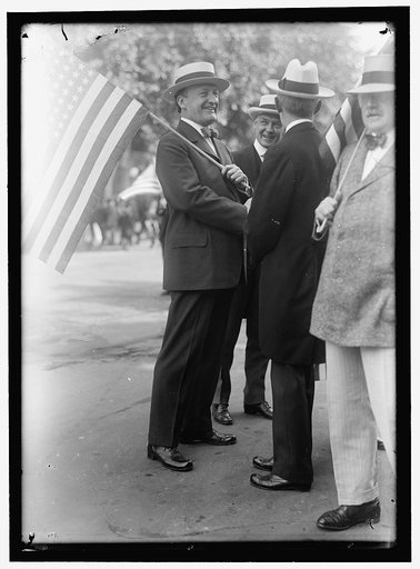 PREPAREDNESS PARADE JUSTICE McREYNOLDS WAITING TO MARCH. CHARLES HENRY BUTLER, EXTREME RIGHT