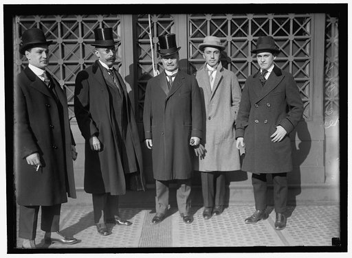 PAN AMERICAN SCIENTIFIC CONGRESS. DELEGATION FROM ECUADOR: JOAQUIN F. CODOVA; VOCTOR M. PENAHERRERA,OFFICIAL DELEGATE; GONZALO S. CORDOVA, CHAIRMAN OF THE DELEGATION; RAFAEL M. PENAHERRERA, SEC. OF DELN.; GONZALO CORDOVA, JR.