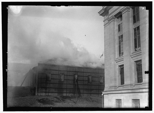 ENGRAVING AND PRINTING, BUREAU OF. TREASURY DEPARTMENT. FIRE, FEBRUARY 21. 1916, FROM SPONTANEOUS COMBUSTION