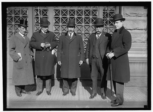 PAN AMERICAN SCIENTIFIC CONGRESS. NICARAGUAN DELEGATION. DAMASO RIVAS; ANTONIO A. ARIAGA; GEN. EMILIANO CHAMORRO; MINISTER FROM NICARAGUA; SENOR GOMEZ; ALEJANDRO CESAR