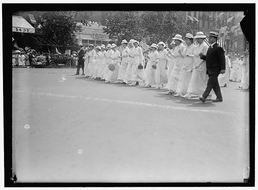 PREPAREDNESS PARADE. UNITS OF WOMEN IN PARADE