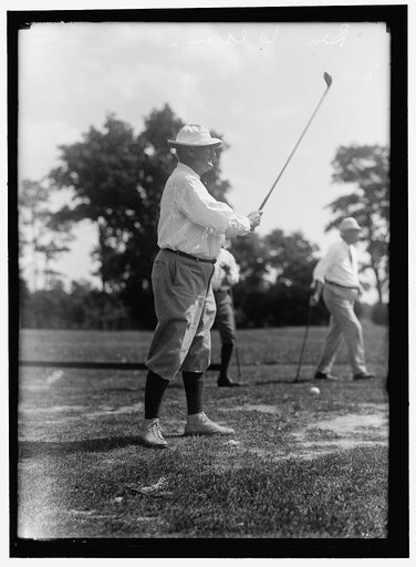 WEAVER, SENATOR. PLAYING GOLF