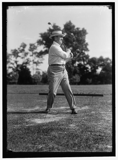 ANSBERRY, TIMOTHY THOMAS. REP. FROM OHIO, 1907-1915. PLAYING GOLF