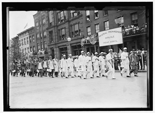 PREPAREDNESS PARADE. MEN FROM CARLISLE INDIAN SCHOOL