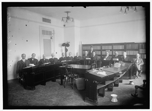 HOUSE OF REPRESENTATIVES, COMMITTEES. FLOOD CONTROL. REPS. WILLIAM R. WOOD OF IN; RILEY J. WILSON OF LA; C. KEARNS OF OH; JEFF McLEMORE OF TX; TWO INDISTINCT; CYRUS CLINE OF IN; M.D. FOSTER OF IL; FINIS GARRETT OF TN; B.F. HUMPHREYS OF MS, CHAIRMAN; W.A. RODENBURG OF IL; C.F. CURRY OF CA; J. RUSSELL