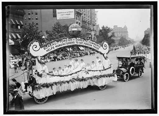 PREPAREDNESS PARADE. BUREAU OF FORIEGN AND DOMESTIC COMMERCE FLOAT