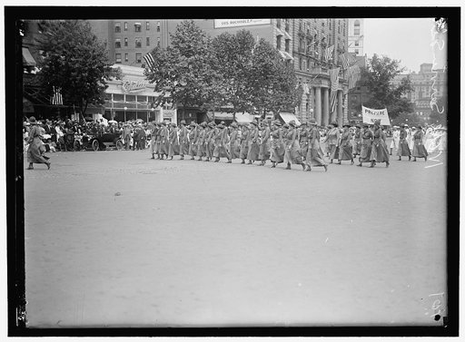 PREPAREDNESS PARADE. WOMEN'S NATIONAL SERVICE SCHOOL
