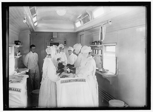 RED CROSS, AMERICAN. HOSPITAL CAR
