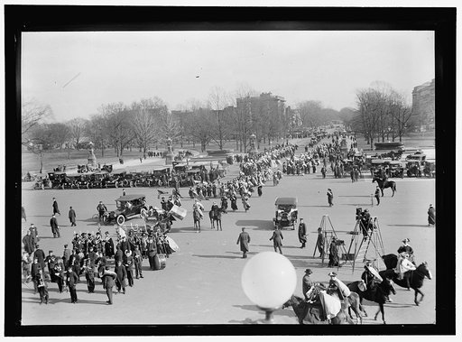 WOMAN SUFFRAGE MARCH ON CAPITOL