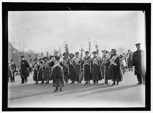 WOMAN SUFFRAGE MARCH ON CAPITOL