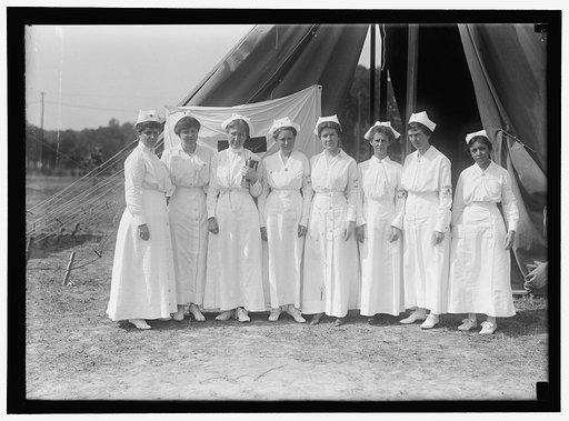 RED CROSS, AMERICAN. WOMEN'S NATIONAL SERVICE SCHOOL; RED CROSS INSTRUCTIONS IN CARE OF SICK. NURSES