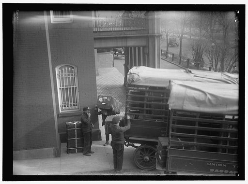 BERNSTORFF, COUNT J.H. VON. AMBASSADOR FROM GERMANY. LEAVING GERMAN EMBASSY