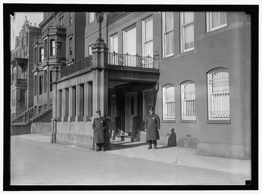 BERNSTORFF, COUNT J.H. VON. AMBASSADOR FROM GERMANY. LEAVING GERMAN EMBASSY