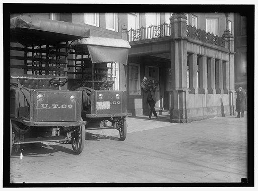 BERNSTORFF, COUNT J.H. VON. AMBASSADOR FROM GERMANY. LEAVING GERMAN EMBASSY