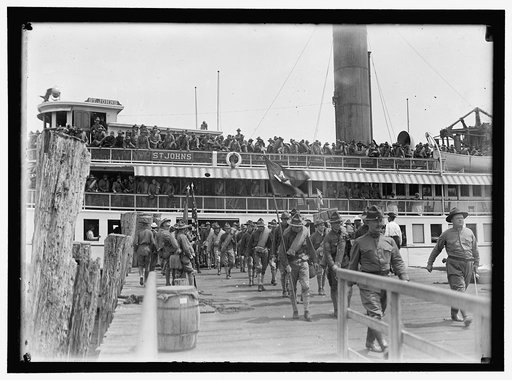 NATIONAL GUARD OF D.C. RETURNING FROM CAMP AT COLONIAL BEACH