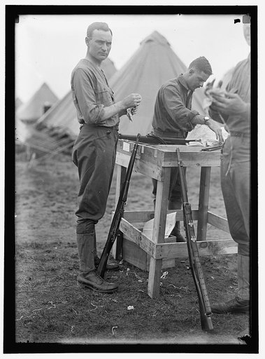 PLATTSBURG RESERVE OFFICERS TRAINING CAMP. JIMMIE MITCHELL OF NEW YORK