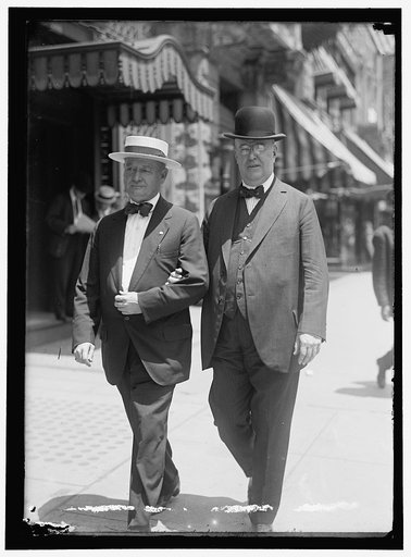 JOHNSON, BEN, RIGHT, WITH EDWARD J. WALSH