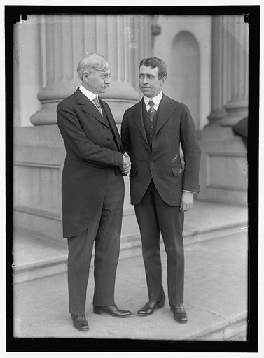 MITCHELL, EWING. SHAKING HANDS WITH VICE PRESIDENT MARSHALL