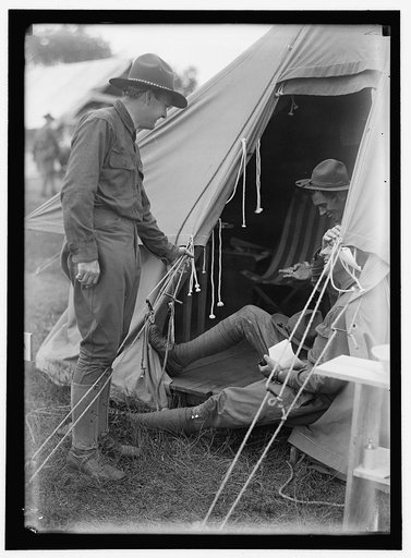 PLATTSBURG RESERVE OFFICERS TRAINING CAMP. DUDLEY FIELD MALONE, CENTER