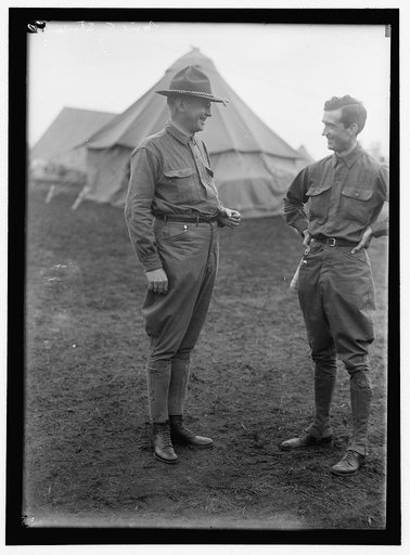 PLATTSBURG RESERVE OFFICERS TRAINING CAMP. TOM SHIPP, RIGHT