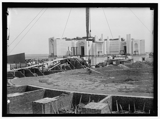 MEMORIAL AMPHITHEATRE, ARLINGTON, UNDER CONSTRUCTION