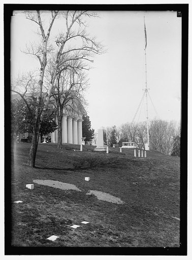L'ENFANT, PIERRE MAJOR OF FRANCE. VIEWS OF TOMB AND OF MANSION, FROM DOWN HILL