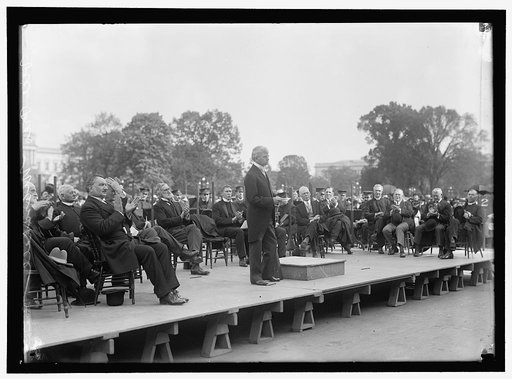 BIBLE SOCIETY OPEN AIR MEETING, EAST FRONT OF THE CAPITOL. VICE PRESIDENT MARSHALL SPEAKING