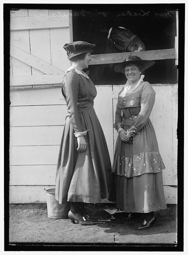 HORSE SHOWS. MISS C. VAUCLAIN AND MRS. LEIBER