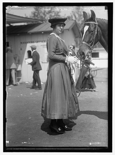 HORSE SHOWS. MISS C. VAUCLAIN